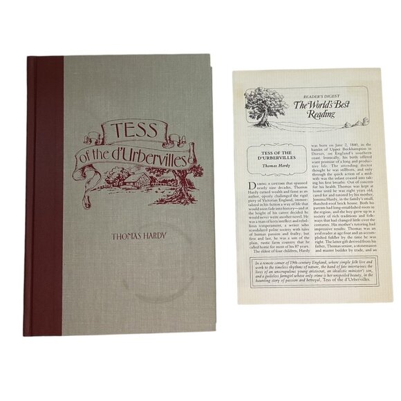 Tess Of The DUrbervilles By Thomas Hardy Readers Digest Edition Hardcover Book - Picture 1 of 6